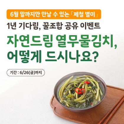 열무물김치