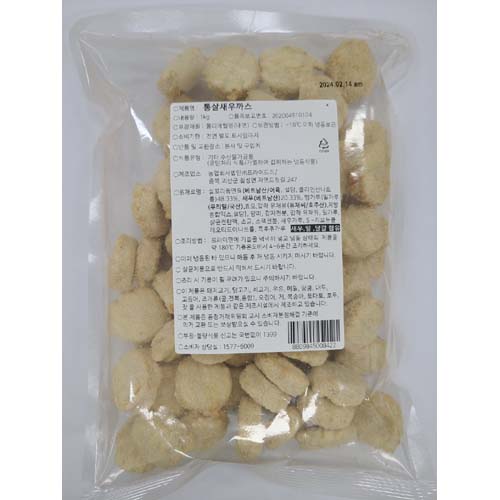 [통살새우까스(급식용)]-상세정보