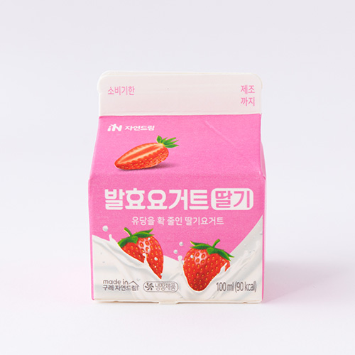 [발효요거트딸기*100ml*밀크쿱]-상세정보